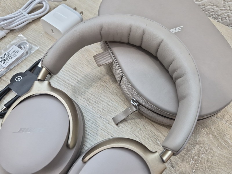 Bose QuietComfort Ultra Wireless Noise Cancelling Over-Ear Headphones -Sandstone gallery