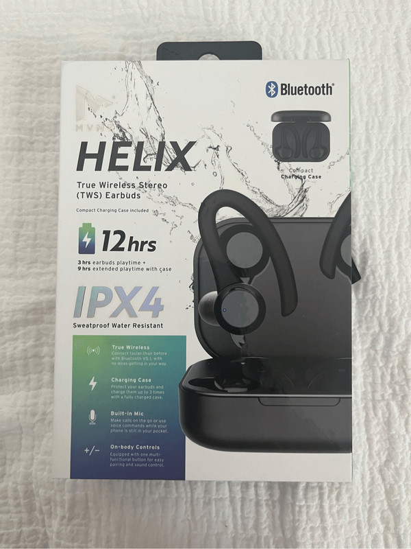 Helix True Wireless Stereo Earbuds NEW