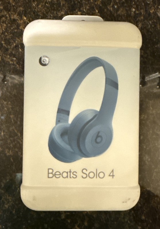 Beats – Solo 4 True Wireless Bluetooth On-Ear Headphones – Slate Blue Authentic