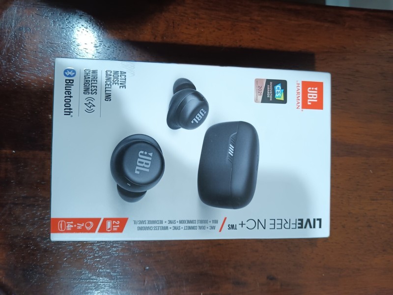 JBL Live Free nc + tws Active Noise Cancellation, Built-in Microphone, Built-In
