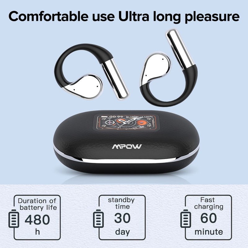 Mpow Wireless Headphones Touch OWS Earphones Bluetooth 5.4 Earbuds Sport Headset gallery