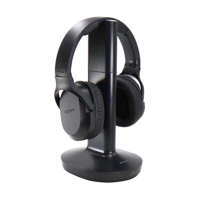 Sony RF400 Wireless Home Theater Headphones for Watching TV (WHRF400), Black