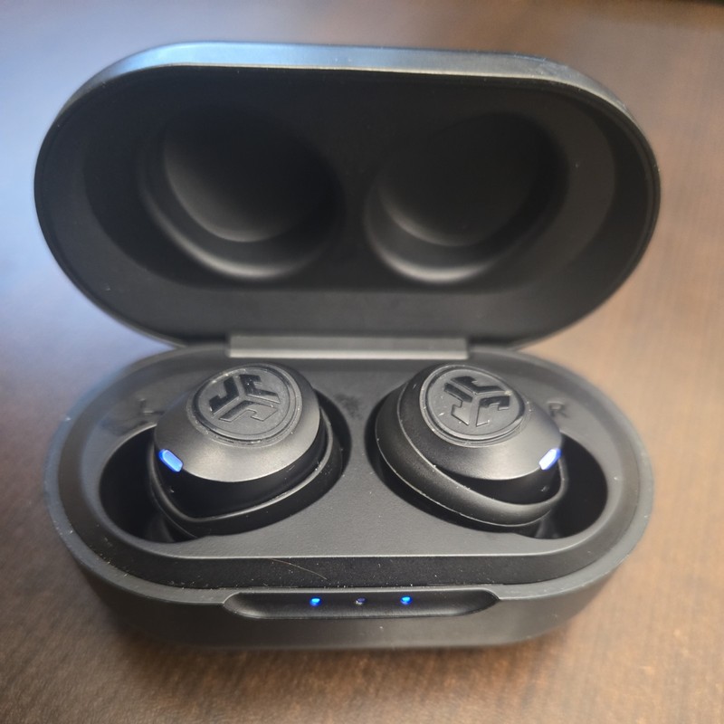 JLab JBuds Air True Wireless Earbuds with Charging Case – Black