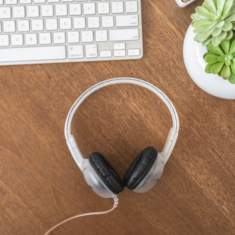 CL5 Portable Headphones (6-Foot Cord) One Size, Clear gallery