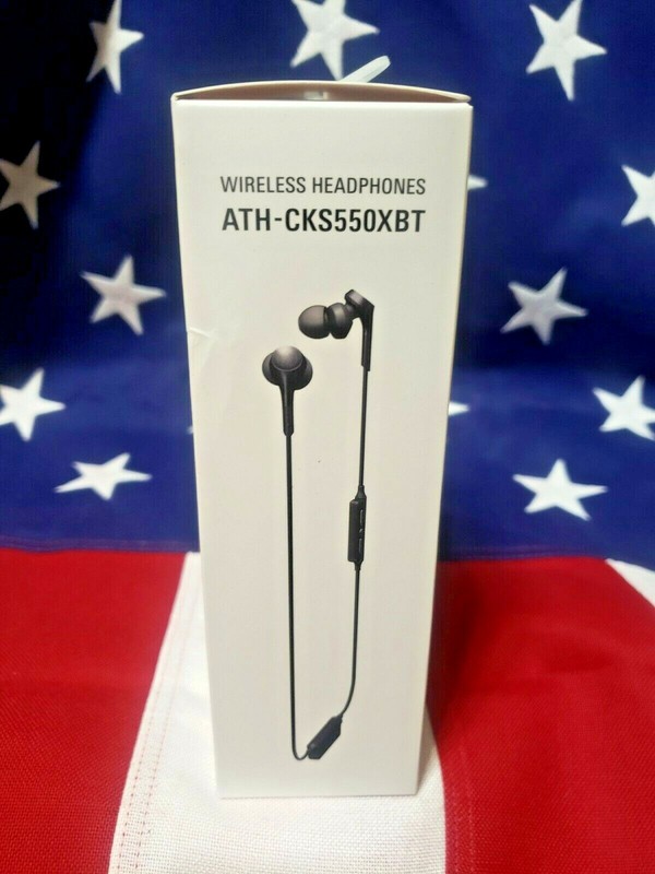 Audio-Technica ATH-CKS550XBTBK Solid Bass Bluetooth Wireless In-Ear Headphones gallery