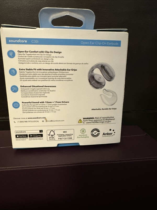 Soundcore C30I by Anker, Open-Ear Earbuds, Clip-On Headphones, Brand New gallery