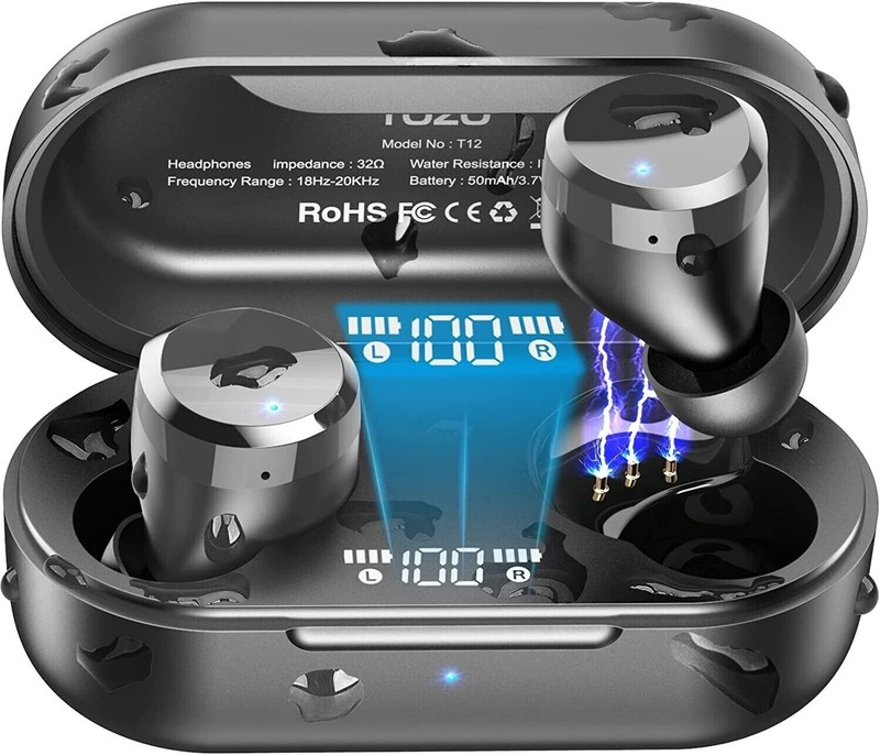 🔥TOZO T12 TWS Earbuds Bluetooth 5.0 Headphones Authentic Sound Performance🔥