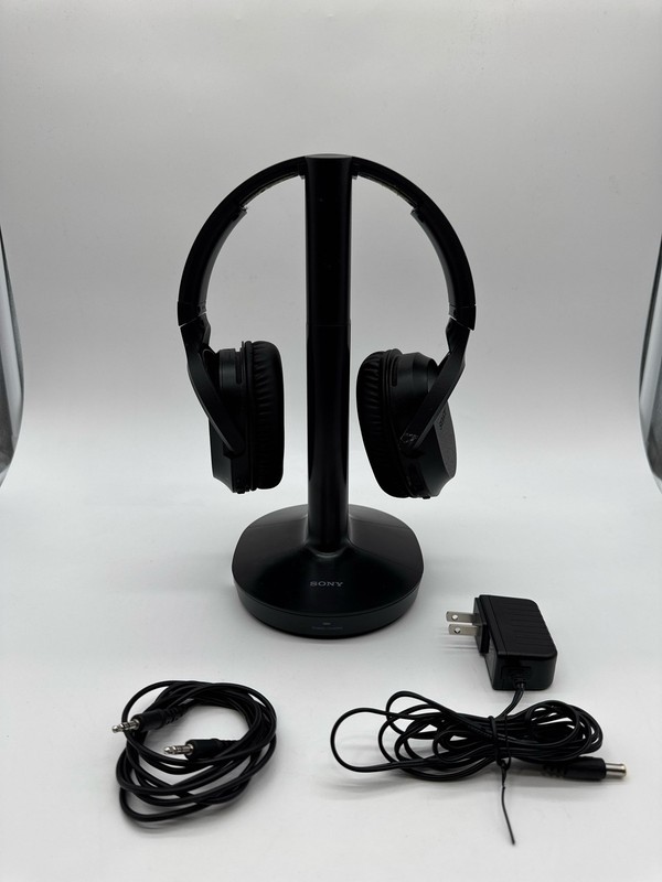 Sony WH-RF400 Wireless Over-Ear Home Theater Headphones 20hr 150ft RF Black
