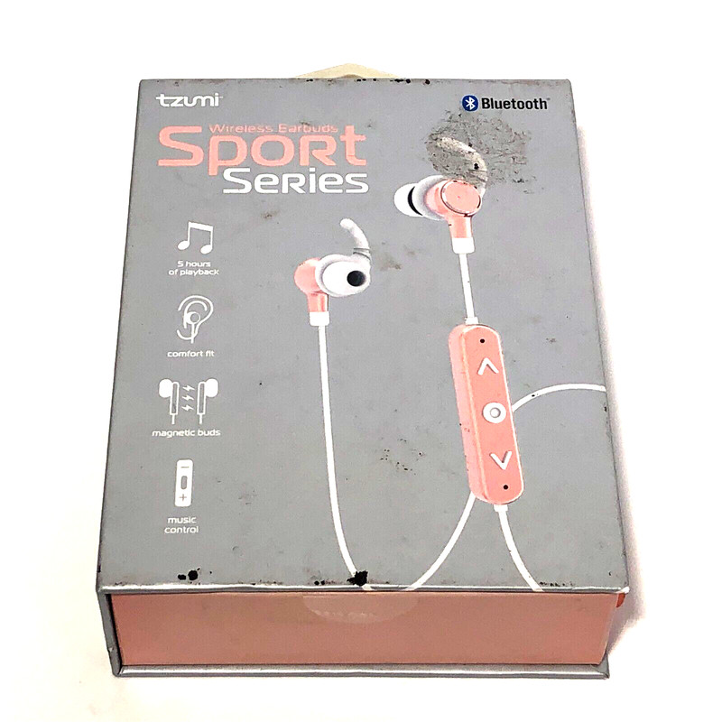 New Tzumi Sport Series Bluetooth Earbuds Rechargeable Magnetic Stereo Earphones gallery