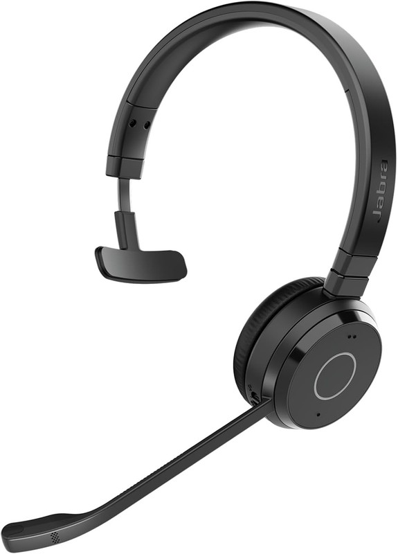 Jabra Evolve 65 TE (Third Edition) Wireless Single-Ear Headphones – Noise-Cancel