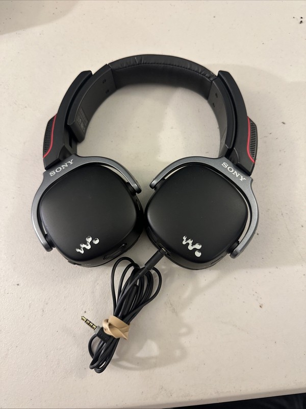 Sony Walkman 3 in 1 Speakers Headphones NWZ-WH303 Black With Cords/Earpads WORKS