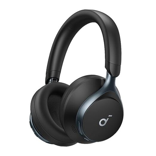 Soundcore by Anker, Active Noise Cancelling Headphones, Abyss Black Space One