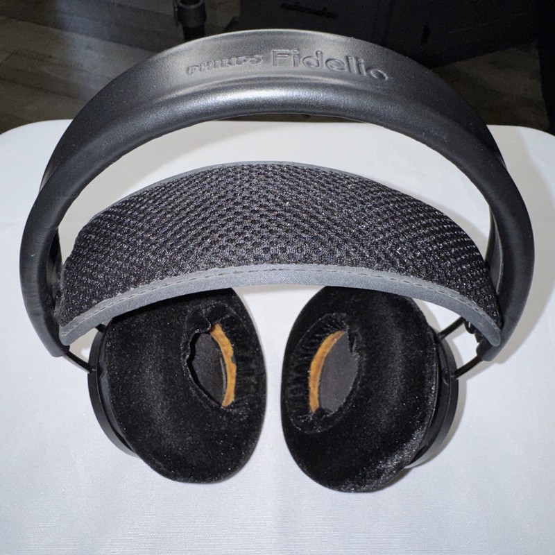 HD Philips Fidelio X2 50MM High Power Neodymium Headphone Black Tested Works 🔥