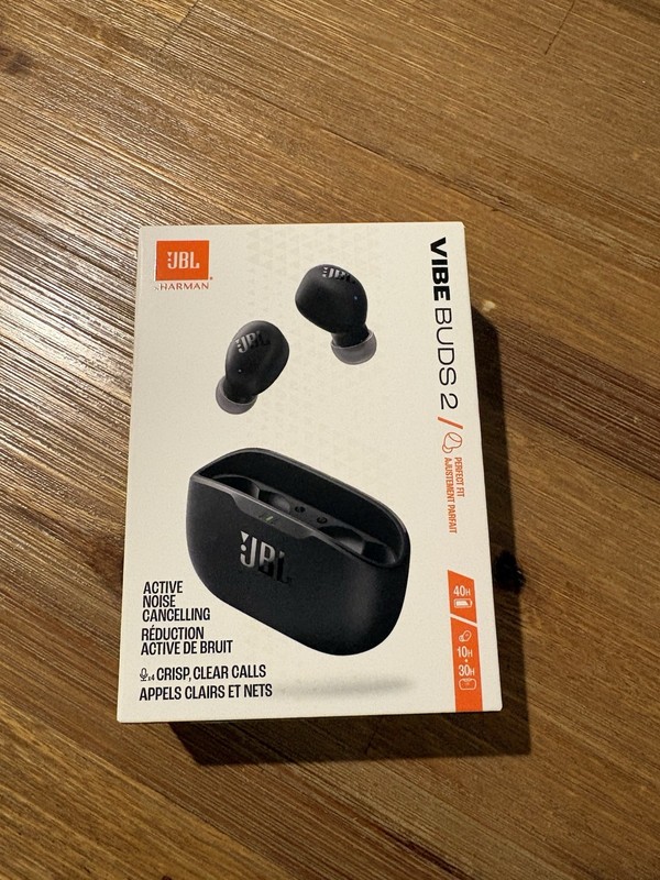 JBL Vibe Buds 2 True Wireless Noise Cancelling Earbuds – New And Unopened