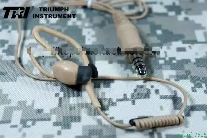 TRI M3 Tactical In-Ear Earbuds 4-Pin Connector Military Communication Headset gallery