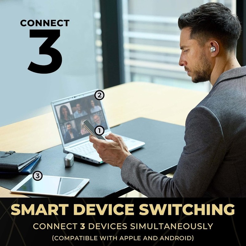 Technics EAH-AZ80-S Premium Hi-Fi Wireless Bluetooth Earbuds Noise-Cancelling gallery