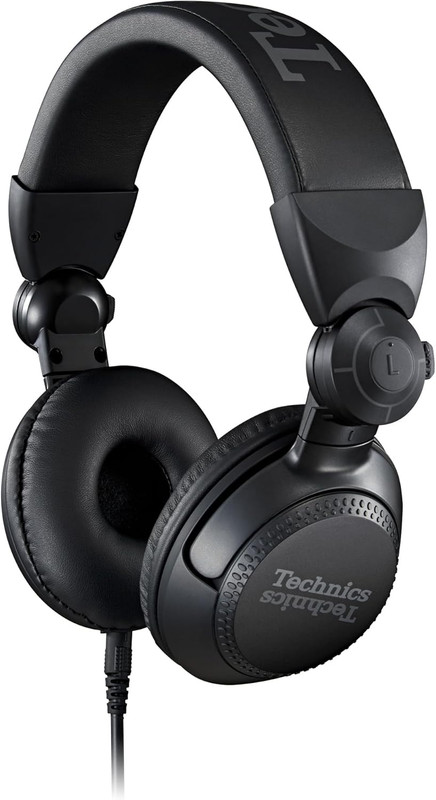 Technics Professional DJ Headphones with 40Mm CCAW Voice Coil Drivers, (Black)