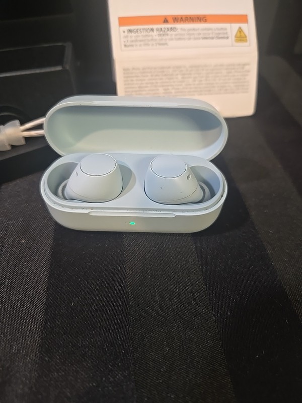 Open Box Sony WF-C510 Truly Wireless Earbuds W/Charging Case Blue IPX4 Rating gallery