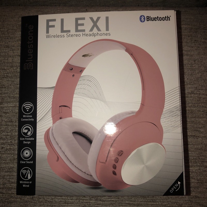 Bluestone Flexi MODEL HB1-BK Bluetooth Wireless Stereo Headphone Stylish, Pink