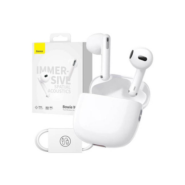 Baseus Bowie WX5 True Wireless Earphones – White
