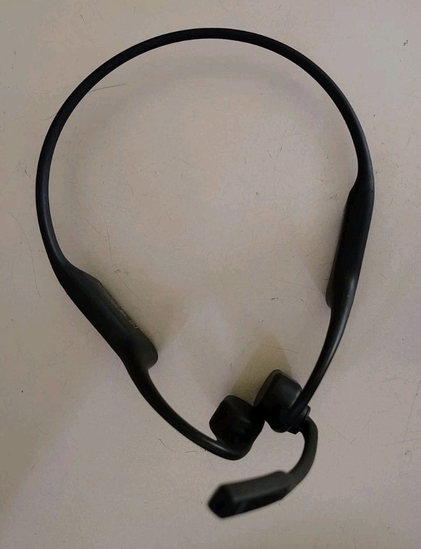 Shokz Opencomm C102 Open-Ear Wireless Bluetooth Headphones Black w/ Case & Charg