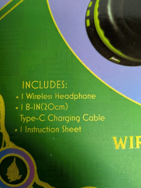 NEW Wicked Elphaba Wireless Bluetooth Headphones Built-In Mic Gaming Music gallery