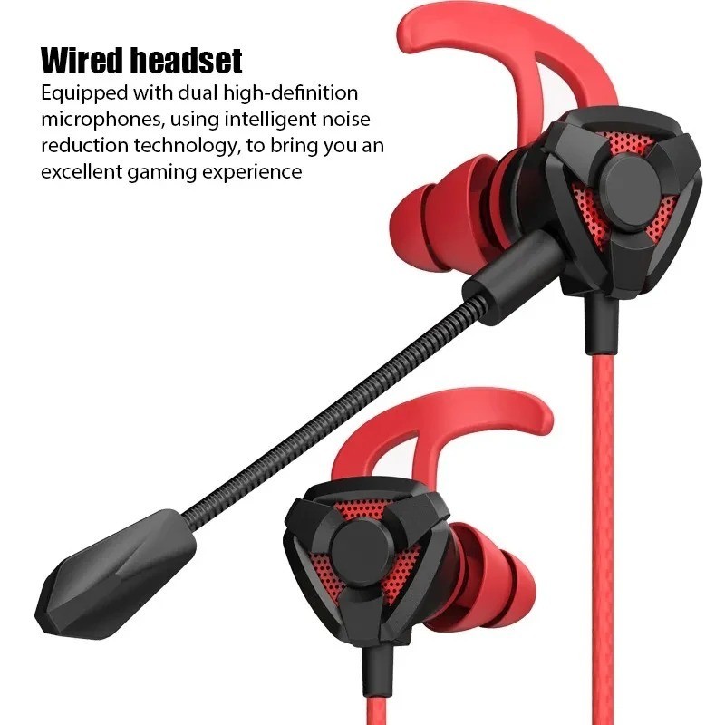 Wired Gaming Earbuds with Microphone – Noise-Canceling In-Ear Headphones for PS4