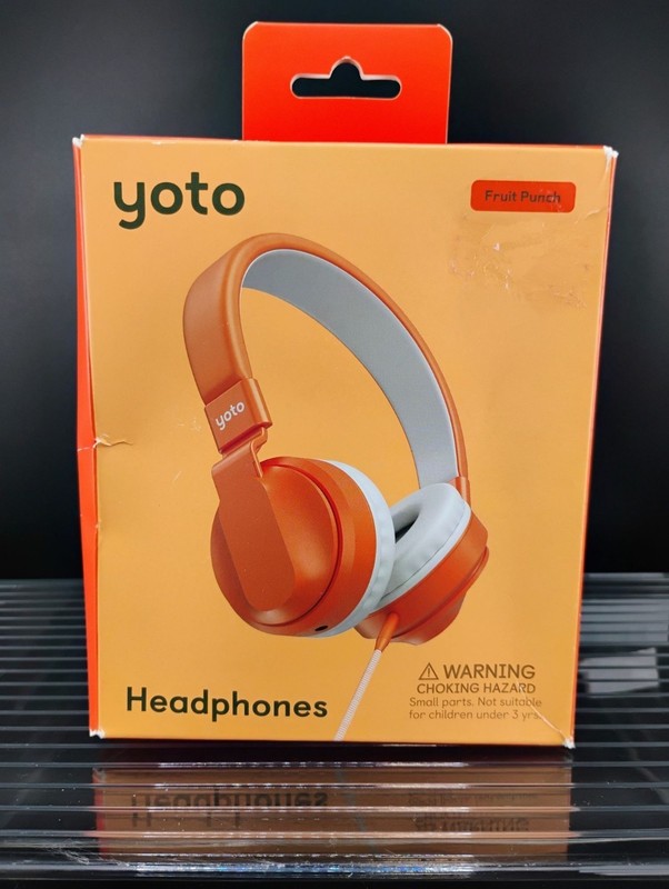 Yoto Kids Headphones Fruit Punch Color Volume-Limiting Wired Durable Design