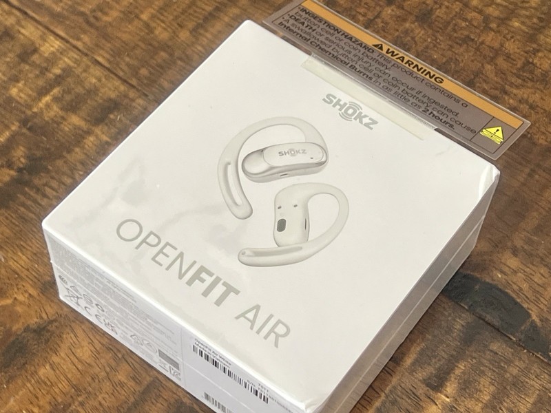 Shokz OpenFit Air True Wireless Open-Ear Earbuds White New Sealed