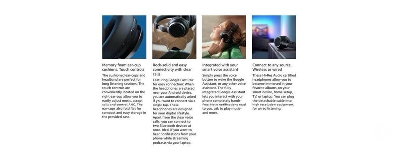Phillips 9000 Series Pro Hybrid Headphones Wireless Noise Cancelling Bluetooth gallery