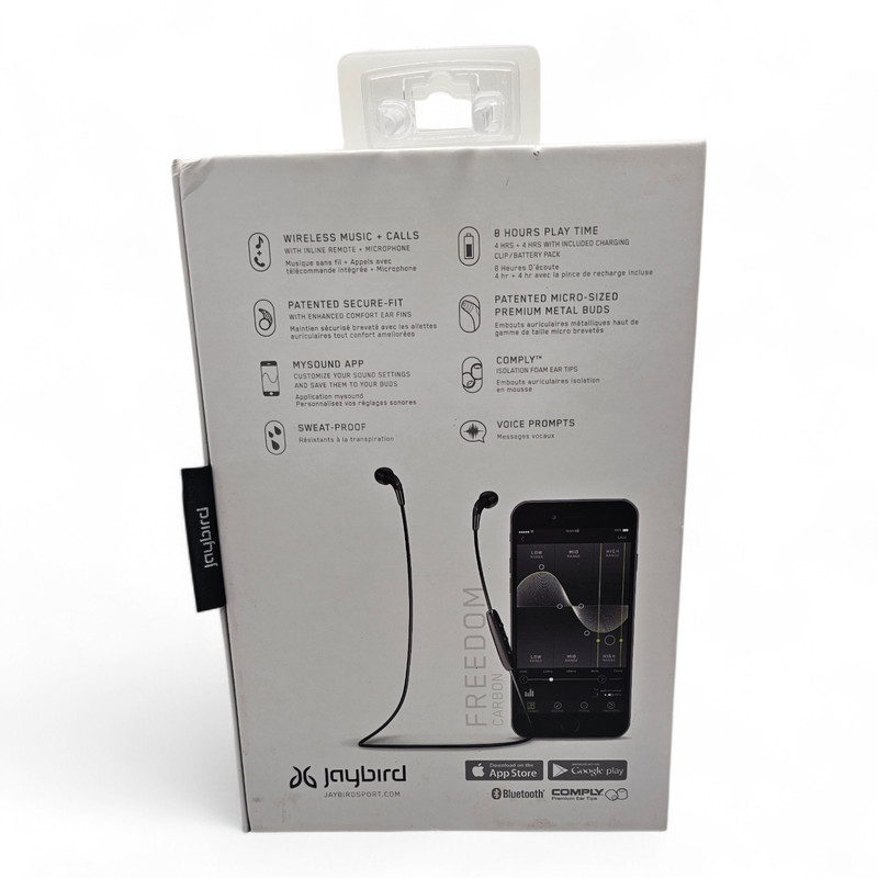 Jaybird Freedom Wireless Sport Earbuds Carbon Bluetooth New Open Box gallery