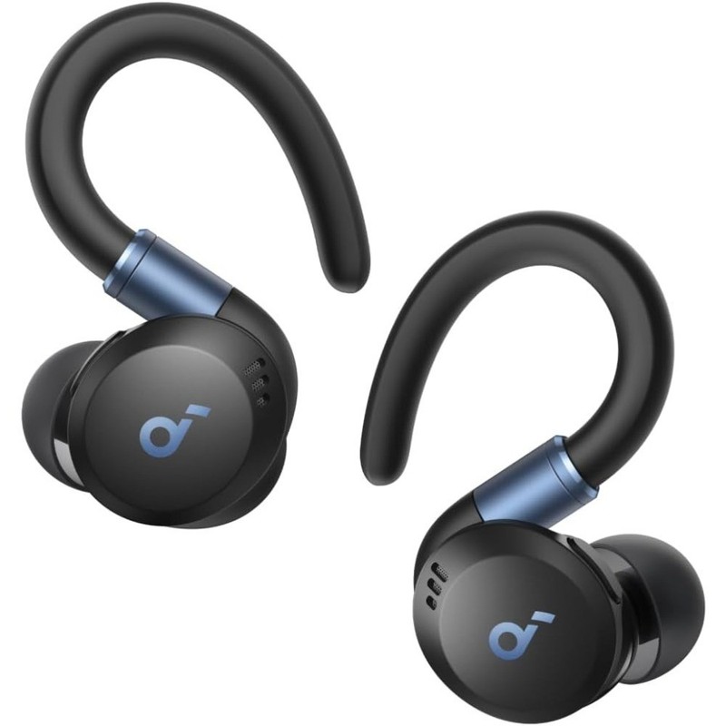 Rotatable and Extendable Ear Hooks True-Wireless Workout Earbuds with Noise