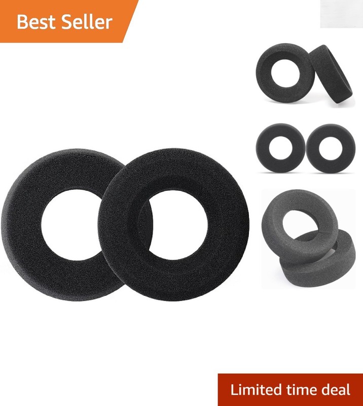 Luxury Replacement Ear Foams for GRADO Headphones – Black Comfort Set of 2