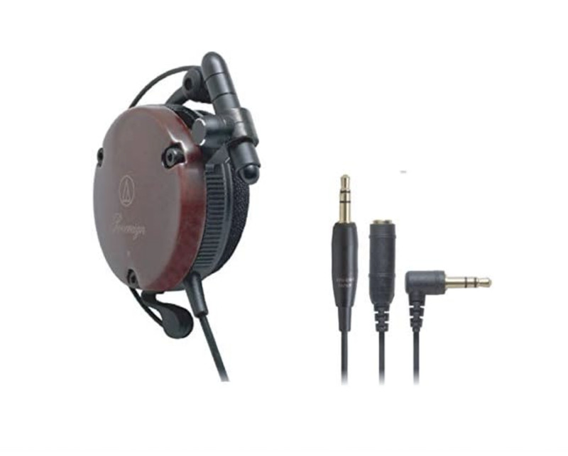 Audio-Technica ATH-EW9 Wooden Clip-On Headphones Cherry Wood New Ear-Fit gallery