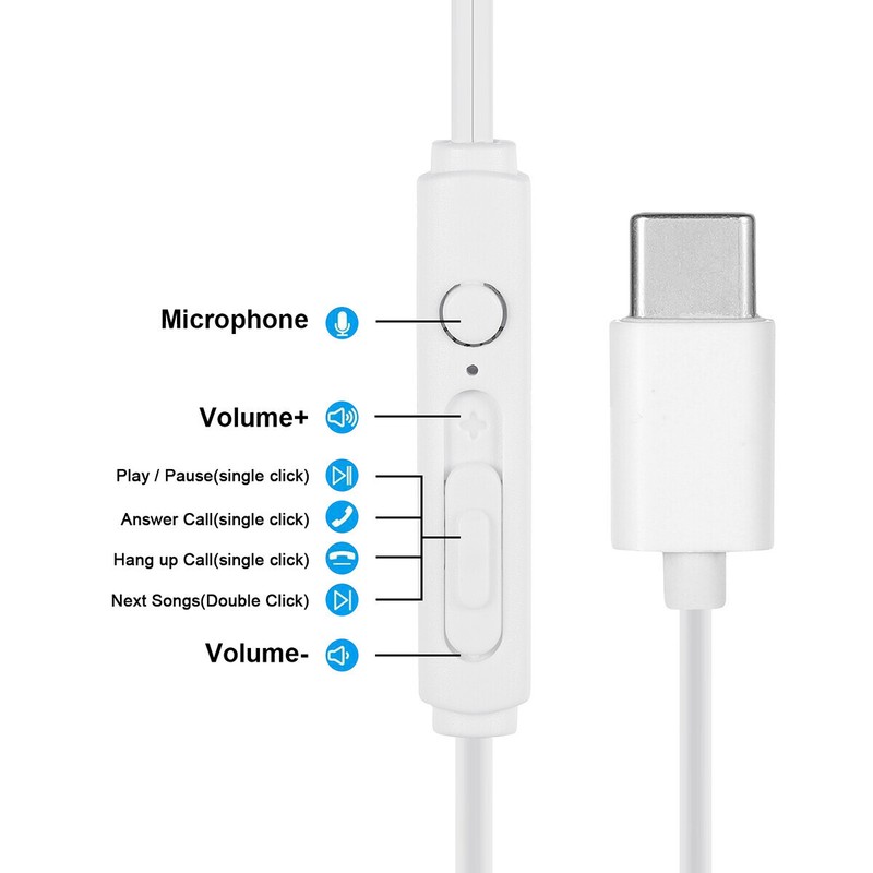 For Samsung Galaxy S22/S23 Ultra/Note Earphone Headphone USB-C Type C Earbud Lot gallery