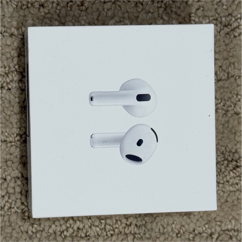 Apple AirPods 4 Wireless Bluetooth In-Ear Earbuds ANC Built-In Mic White USB-C