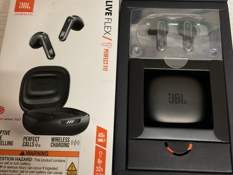 ⚡️JBL Live Flex Perfect Fit Ear Buds Black gallery