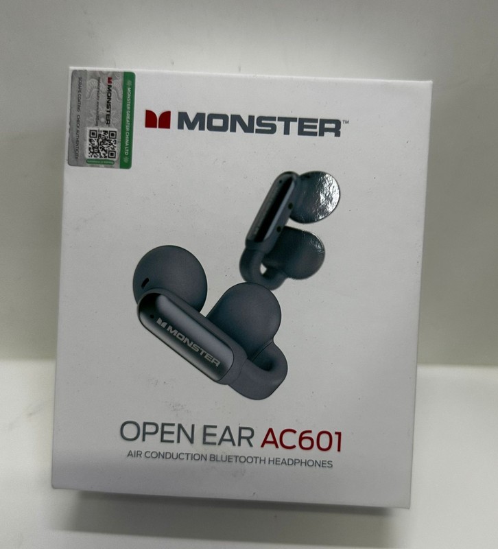 Monster Open AC601 Wireless Earbuds, Comfort Clip-On Bluetooth Earphones, Blueto