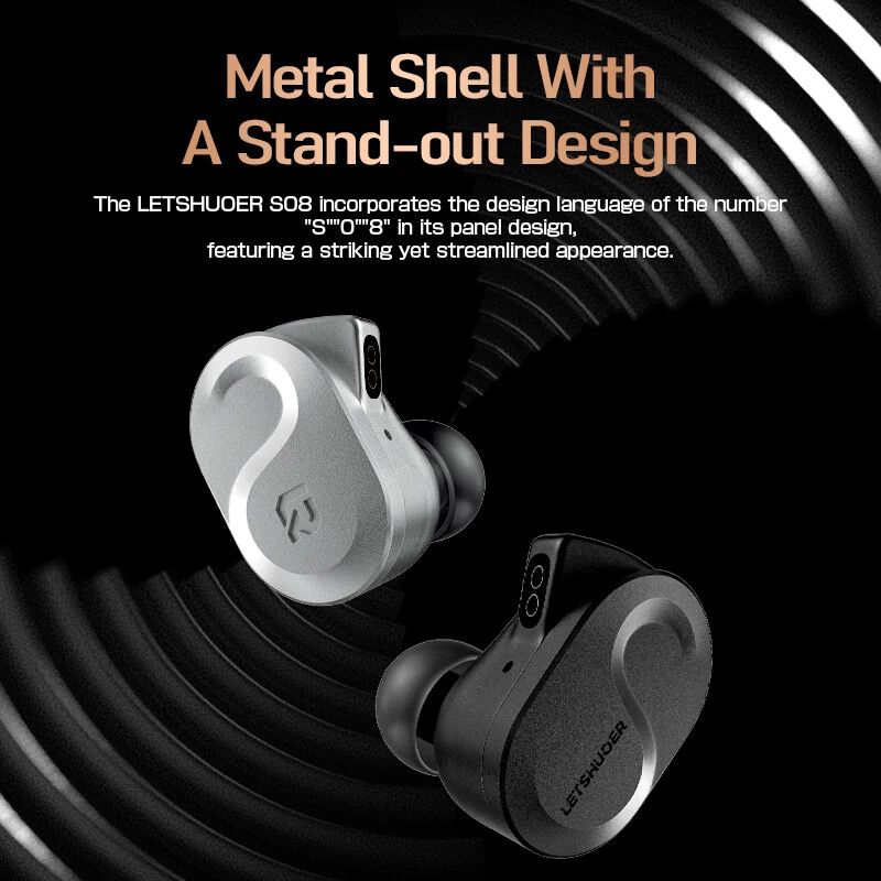 Letshuoer S08 Fourth Generation in Ear Monitor Earphone Dual-coil 13mm Planar gallery