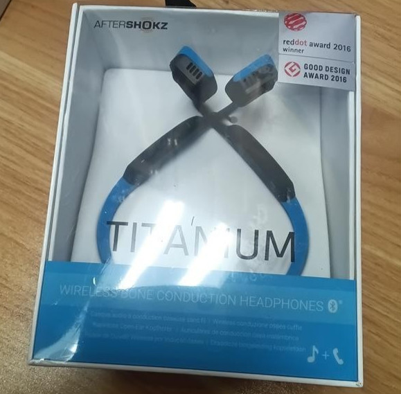 AfterShokz Trekz Over the Ear Headphones – Ocean Blue