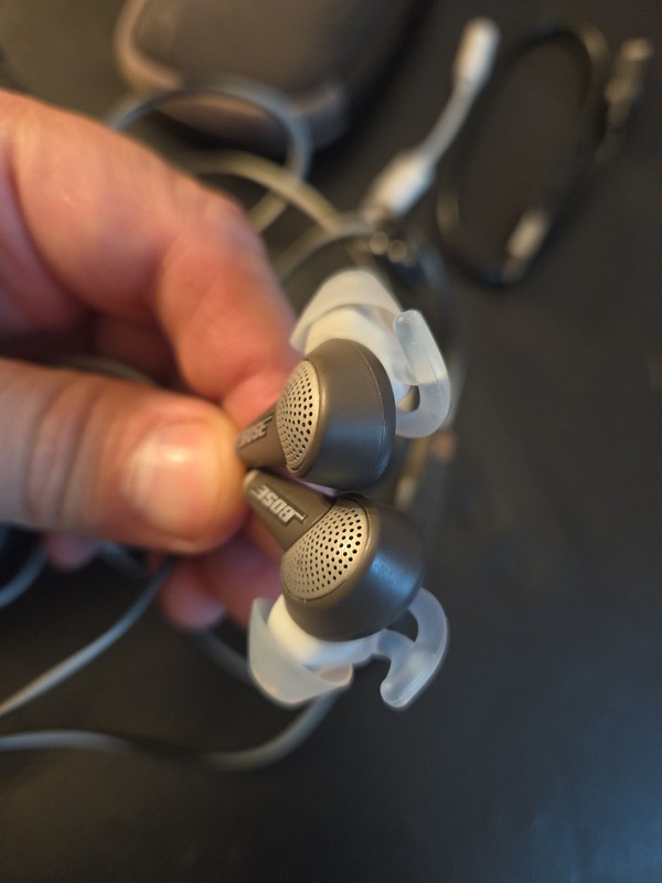 Bose QuietComfort 20 Noise Cancelling Wired Headphones Bose QC20 Gray *Tested* gallery
