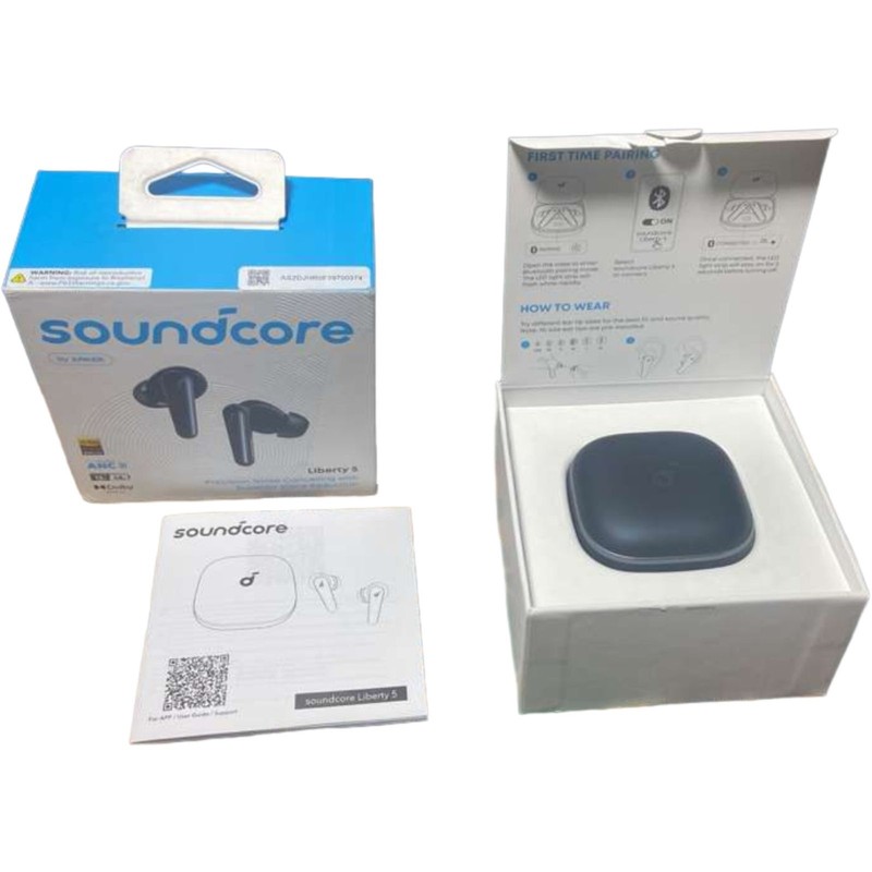 Soundcore Liberty 5 Anker ANC Earbuds Dolby 6‑Mic AI Clear Calls Black - OpenBox gallery
