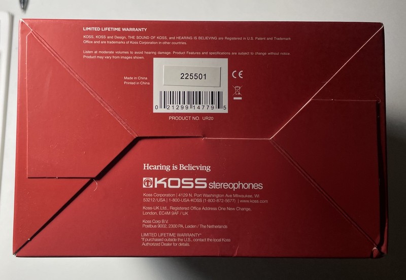 KOSS UR20 Full-Size Headphones. Closed-Back with Flexible Design !!! gallery