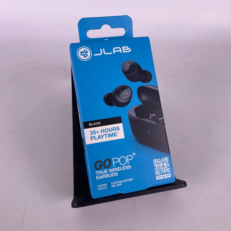 JLab Go POP+ True Wireless Bluetooth Earbuds, In-Ear Headphones – Brand New