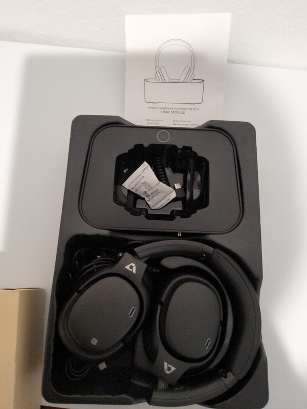 Wireless Headphones for TV Watching with USB Transmitter Support FM Radio U9B6 gallery