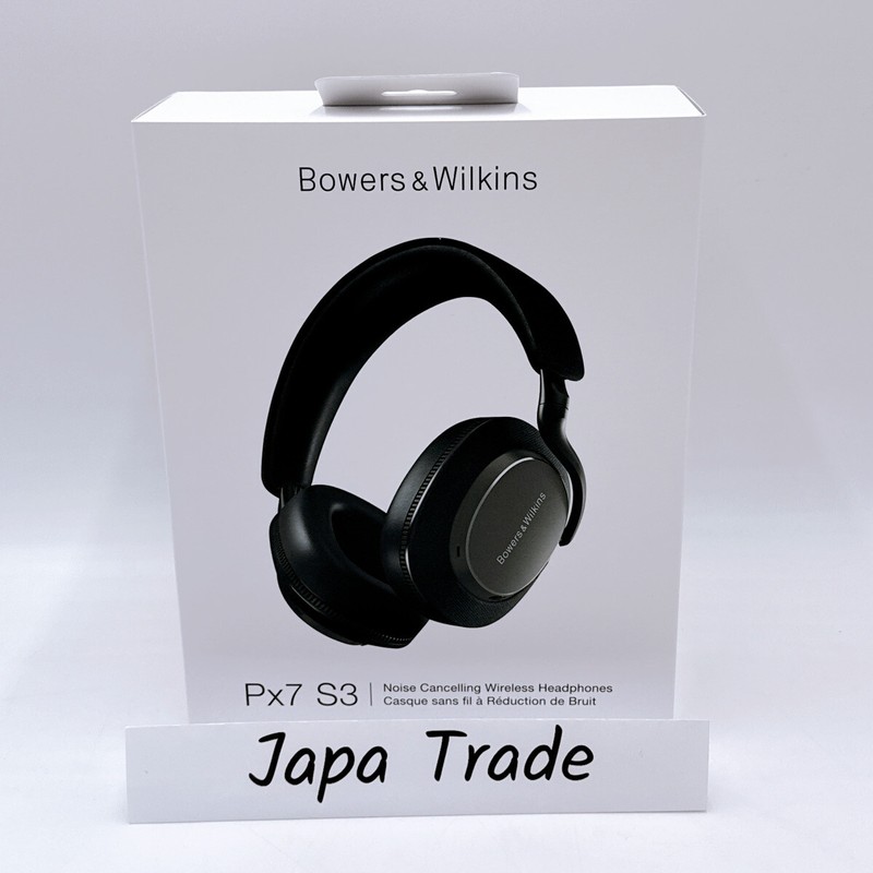 Bowers Wilkins Black PX7S3/AB Noise-canceling wireless headphones F/J
