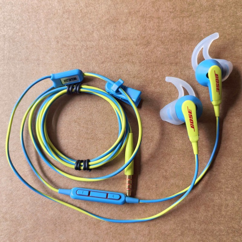 Bose SoundSport In-Ear Headsets Earphones 3.5mm Jack Wired Blue Color-Yellow gallery