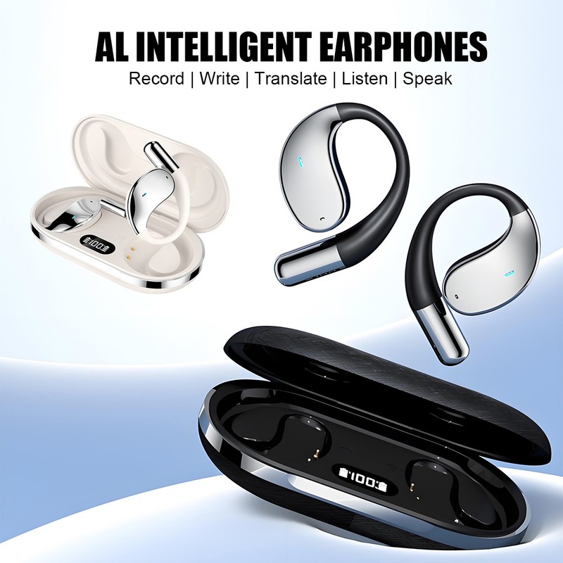 AI Real Time Translator Earbuds 150+ Languages Bluetooth 5.4 Translation Earhook gallery