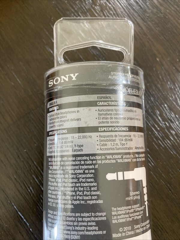 Sony MDRE9LP 3.5mm Jack In Ear Headphones - Black gallery