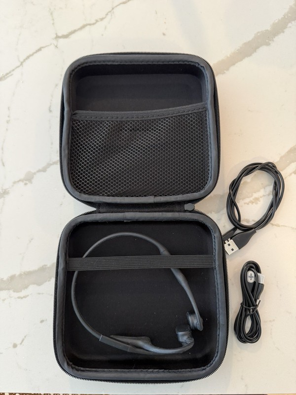 AfterShokz OpenComm ASC100 Stereo Bone Conduction Wireless Headset – Black